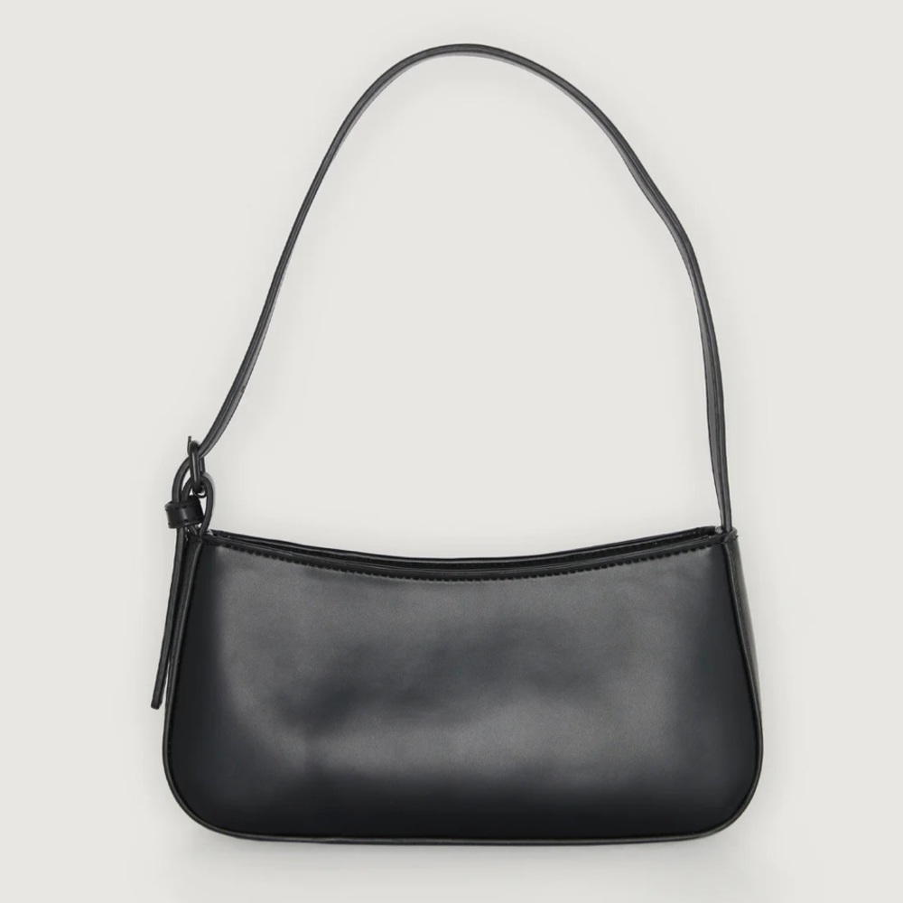 Oak + Fort Black Baguette Bag